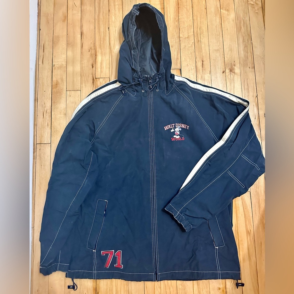 Walt Disney World Vintage Men’s Large Full Zip Hoodie Jacket